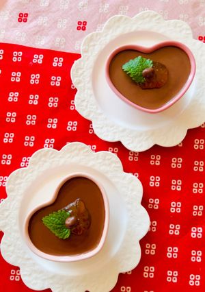 チョコなしレンジで簡単！チョコプリン-レシピのメイン写真