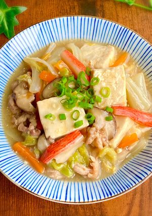 節約に♩豆腐と豚こま肉の中華風うま煮-レシピのメイン写真