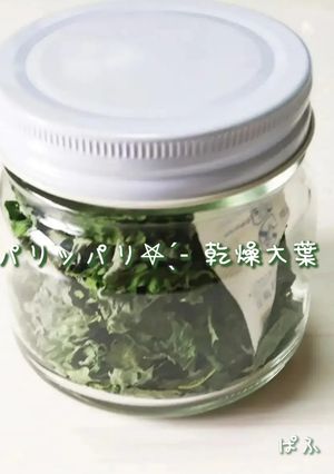 パリパリ！乾燥大葉の作り方-レシピのメイン写真