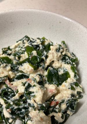 豆腐とわかめの白和え-レシピのメイン写真