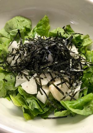 長芋とレタスのサラダ-レシピのメイン写真