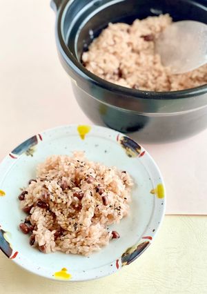 ハリオのごはん釜で作る赤飯-レシピのメイン写真