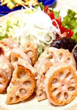 蓮根のはさみ焼き-レシピのメイン写真