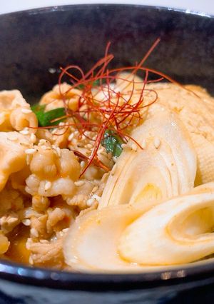 ピリ辛キムチ肉豆腐-レシピのメイン写真
