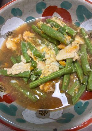 いんげんの卵とじ#いんげん大量消費-レシピのメイン写真