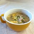 しめじ(きのこ)と玉子のコンソメスープ