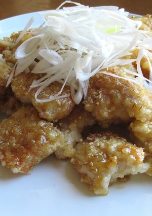 【 鶏むね肉のザクザク揚げ ごま味噌だれ 〗-レシピのメイン写真