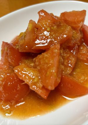 切って和えるだけ！トマトの姜葱醤和え-レシピのメイン写真