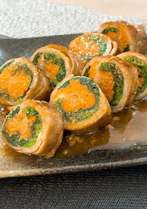 ガリバタたれが◎ほうれん草の豚肉巻き-レシピのメイン写真