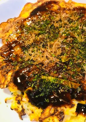 気軽にお好み焼●コーン＆キャベツ焼き-レシピのメイン写真