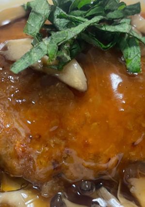 きのこあんかけハンバーグ-レシピのメイン写真