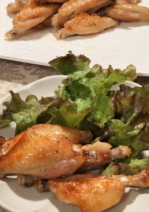 簡単♪鶏スペアリブのにんにく醤油焼き-レシピのメイン写真