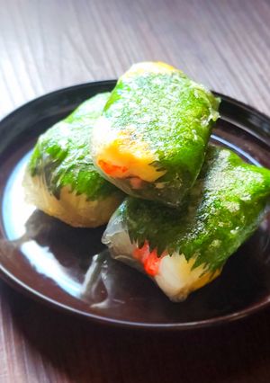 ヘルシーメイン☆カニカマチーズ焼き春巻き-レシピのメイン写真