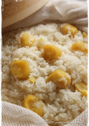 蒸籠で栗おこわ-レシピのメイン写真