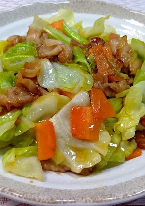 豚ばら肉とキャベツのオイスターソース炒め-レシピのメイン写真