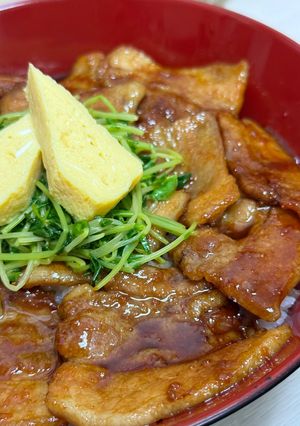 豚丼(余ったカラメルソース使用)-レシピのメイン写真