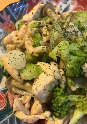 鶏肉＆ブロッコリーの出汁塩炒め-レシピのメイン写真