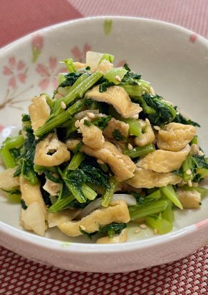 秋の味覚♡間引き大根と油揚げのうま煮♪-レシピのメイン写真