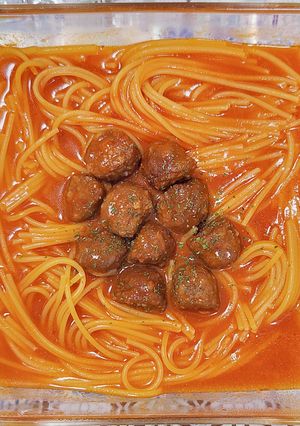 ミートボール入りのパスタ-レシピのメイン写真