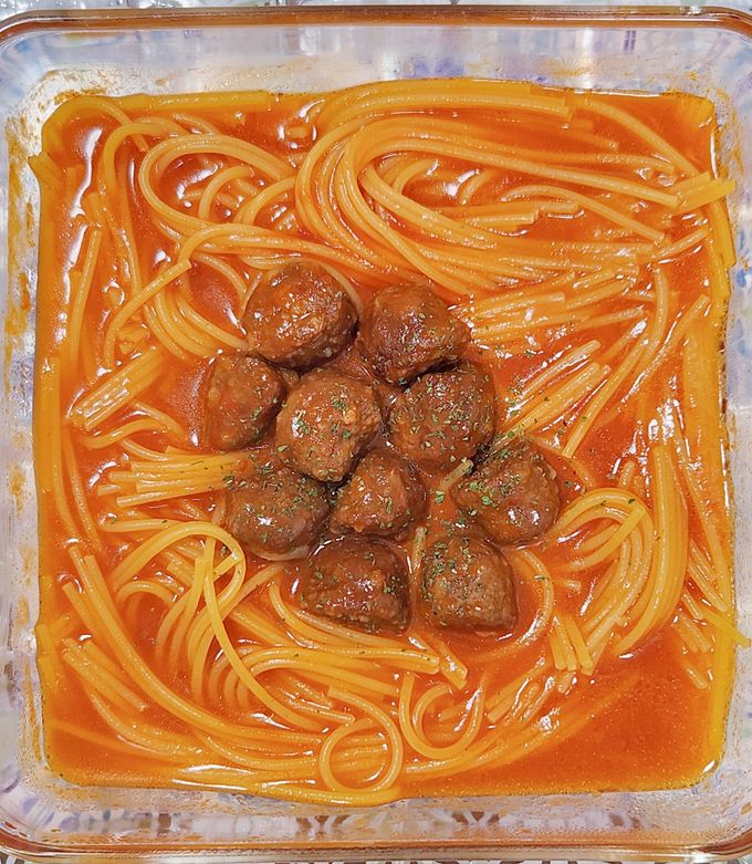 ミートボール入りのパスタ-レシピのメイン写真