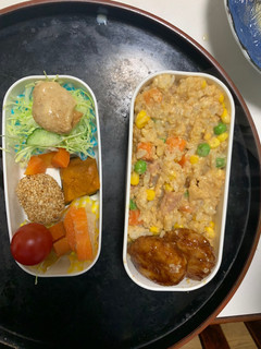 全てレンジ簡単さっぱり味噌田楽味炒飯弁当-レシピのメイン写真
