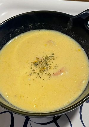 粒コーン缶まるごと！コーンスープ-レシピのメイン写真