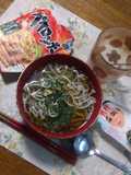 パパっと！緑茶と日本蕎麦のペペロンチーノ