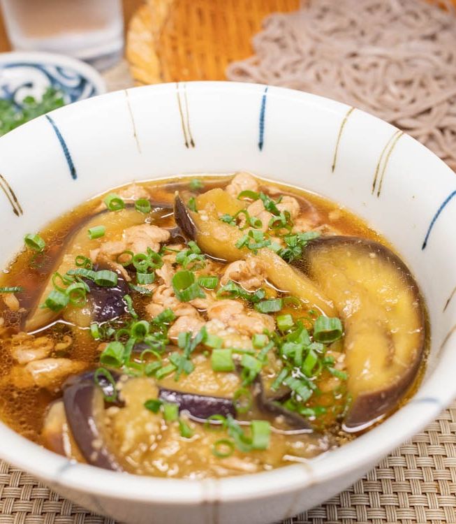 茄子と豚肉のつけ蕎麦 by movinow 【クックパッド】 簡単おいしい