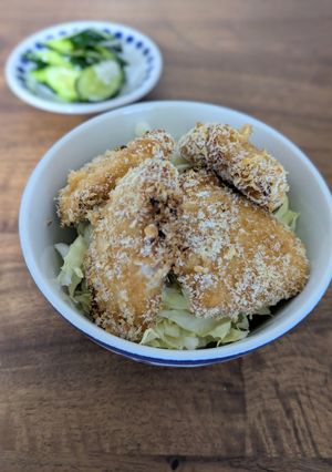 ✿ノンフライ✿鶏胸肉の味噌マヨ丼-レシピのメイン写真