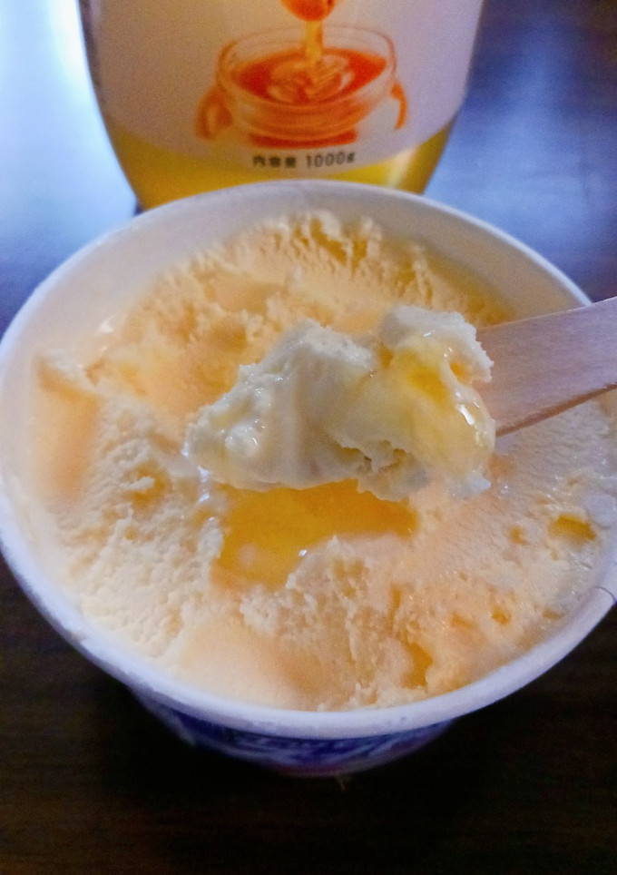 疲れた身体に…バニラアイスにはちみつ🍯-レシピのメイン写真