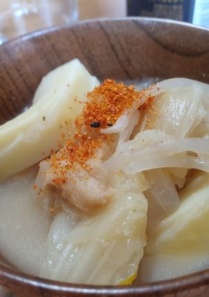 ご飯が進む味の染みた筍のお味噌汁-レシピのメイン写真