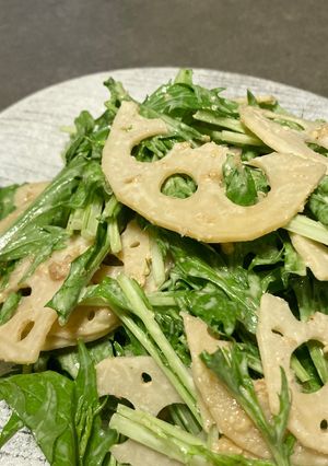 さっぱり美味しい⭐︎蓮根の梅マヨサラダ-レシピのメイン写真