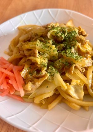 簡単☆カレー風味の焼きうどん-レシピのメイン写真