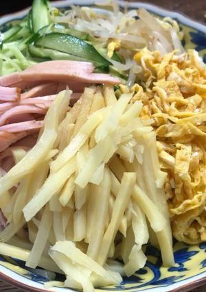 細切りたけのこ冷やし中華-レシピのメイン写真
