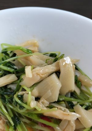 豆苗と穂先メンマやわらぎ和え-レシピのメイン写真