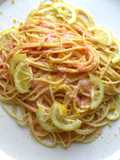 【 明太子レモンクリームパスタ 〗