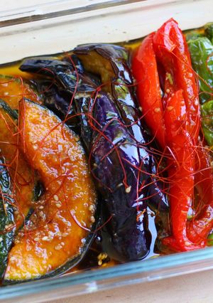 夏野菜の韓国風焼きマリネ-レシピのメイン写真
