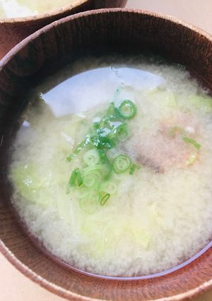 削り節＆白菜の味噌汁-レシピのメイン写真