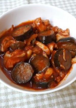 10分で簡単!なすと鶏肉のトマト煮-レシピのメイン写真