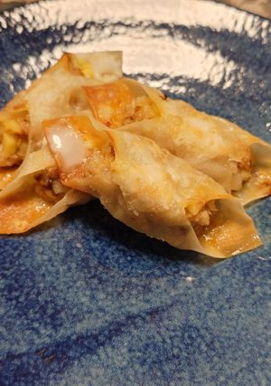 ワンタンの皮、挽肉で簡単おかず-レシピのメイン写真
