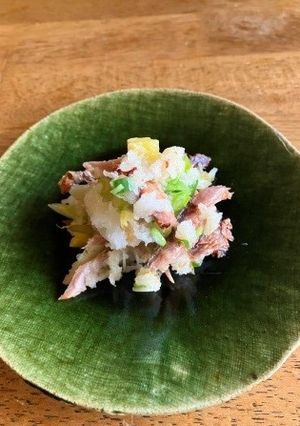 干物といぶりがっこのおろしあえ-レシピのメイン写真