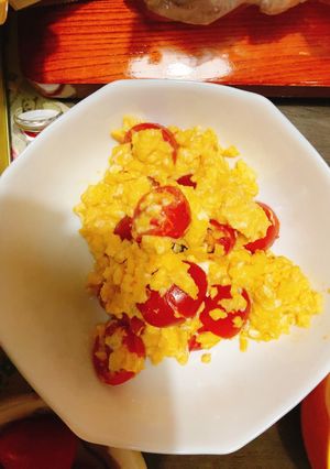ミニトマトと玉子の炒め物-レシピのメイン写真