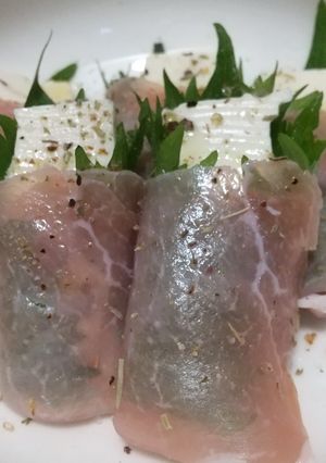 絹豆腐の生ハム大葉巻き-レシピのメイン写真