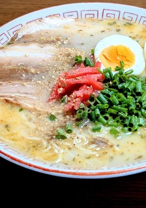 冷やしとんこつラーメン風そうめん-レシピのメイン写真