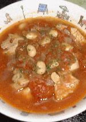 鶏肉の大豆煮込み（トマトソース）-レシピのメイン写真