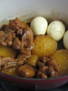 ルクルーゼで作ろ!*親子大根甘辛煮-レシピのメイン写真