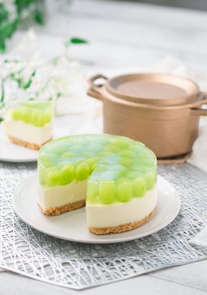 シャインマスカットのレアチーズケーキ-レシピのメイン写真