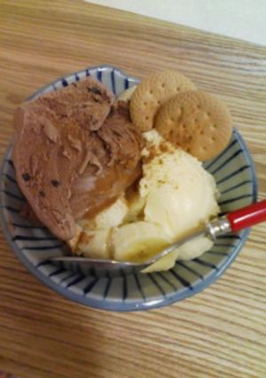 バナナとチョコのパルフェ-レシピのメイン写真
