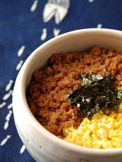 鶏そぼろ丼-レシピのメイン写真