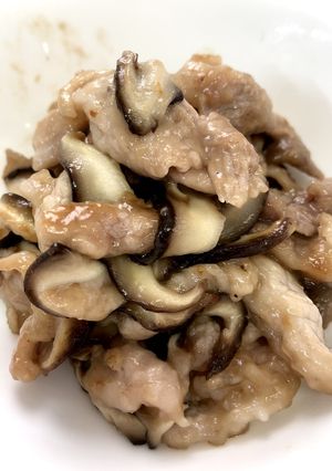豚としいたけの炒め物★お弁当に最適！-レシピのメイン写真